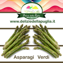 Carica l'immagine nel visualizzatore di Gallery, Ecco gli Asparagi Verdi freschi in Confezione 400 gr. circa direttamente a casa tua, sono della famiglia delle Liliacee