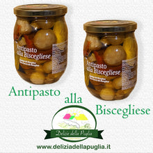 Carica l'immagine nel visualizzatore di Gallery, Favoloso Antipasto alla Barese in Olio extra vergine di oliva Pugliese una vera Delizia della Puglia da Bisceglie 8033866853796