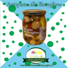 Carica l'immagine nel visualizzatore di Gallery, Ecco il Favoloso Antipasto alla Biscegliese in Olio extra vergine di oliva Pugliese una vera Delizia della Puglia da Bisceglie