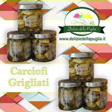 Carica l'immagine nel visualizzatore di Gallery, Carciofi Sottolio di Puglia Grigliati della Nonna Gina in Olio extra vergine di oliva Evo vere Delizie della Puglia e Prodotti tipici Pugliesi 8033866853178