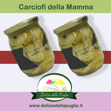 Carica l'immagine nel visualizzatore di Gallery, Sono Ottimi i Carciofi della Puglia in Olio extra vergine di oliva EVO vere Delizie della Puglia e Prodotti tipici Pugliesi da Bisceglie Artichokes of the Mother Artichokes de la mère