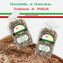 Carica l'immagine nel visualizzatore di Gallery, Orecchiette al grano arso dalle antiche origini dei Prodotti Tipici Pugliesi delle Vere Delizie della Puglia Bisceglie
