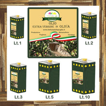Carica l'immagine nel visualizzatore di Gallery, Lattine Olio Extravergine di Oliva Delizie della Puglia il migliore Olio EVO si trova in Puglia Acquista ora lo portiamo direttamente a casa tua con tante Delizie della Puglia - 0958EVO5LT - 0958EVO5L