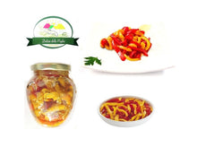 Carica l'immagine nel visualizzatore di Gallery, Peperoni a filetti sottolio di semi confezione vetro da ml. 314 una vera Delizia della Puglia