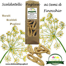 Carica l'immagine nel visualizzatore di Gallery, Speciali gli Scaldatelli Taralli Pugliesi ai semi di finocchietto sono delle vere Delizie della Puglia da Bisceglie