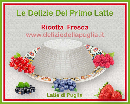 Ottima e Gustosa la Ricotta Fresca di mucca vaccino della Puglia, direttamente a casa tua a temperatura controllata