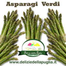 Carica l&#39;immagine nel visualizzatore di Gallery, Deliziosi gli Asparagi Verdi freschi in Confezione 400 gr. circa della famiglia delle Liliacee
