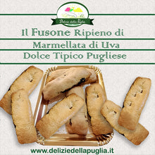 Carica l&#39;immagine nel visualizzatore di Gallery, Finalmente il Fusone un Dolce della Puglia farcito con marmellata di Uva e mandorle che faceva la Nonna Lina e la nostra Mamma, ripieno  con pasta frolla ripiena 
