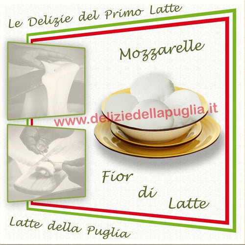 Sempre Gustose e speciali Mozzarelle Fresche al Fior di Latte della Puglia, le Regine della Puglia, con Latte Pugliese, prodotto caseario tra Andria, Altamura e Bisceglie, è una vera Delizia della Puglia
