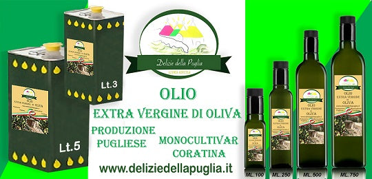 Olio extra Vergine di Oliva Pugliese e tante Delizie della Puglia direttamente a casa tua con la Puglia in Tavola da Bisceglie