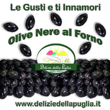 Carica l&#39;immagine nel visualizzatore di Gallery, Oliva nera al Forno, le Olive nolche della Puglia al forno con tante Delizie della Puglia da Bisceglie
