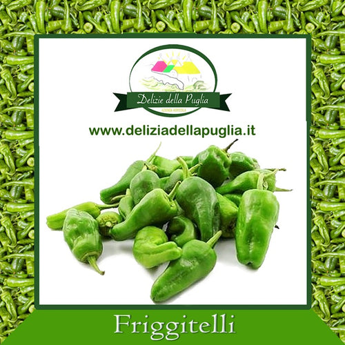 Ecco il Delizioso Peperone Friggitelo dalla Puglia in confezione 400 gr. vera Delizia della Puglia da Bisceglie