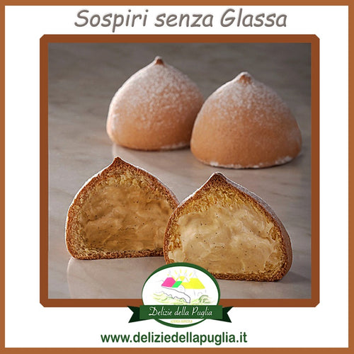 Ottimi i Sospiri Pugliesi senza Glassa dette Tette delle Monaca da Bisceglie in confezione da 8 Pz.