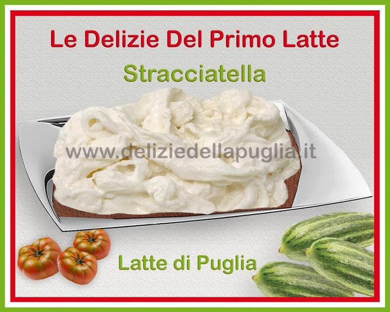 Gustosa morbida e cremosa la Stracciatella fresca una vera Delizia della Puglia direttamente a casa tua