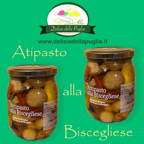 Antipasto alla Pugliese in Olio extra vergine di oliva Pugliese una vera Delizia della Puglia da Bisceglie 8033866853796