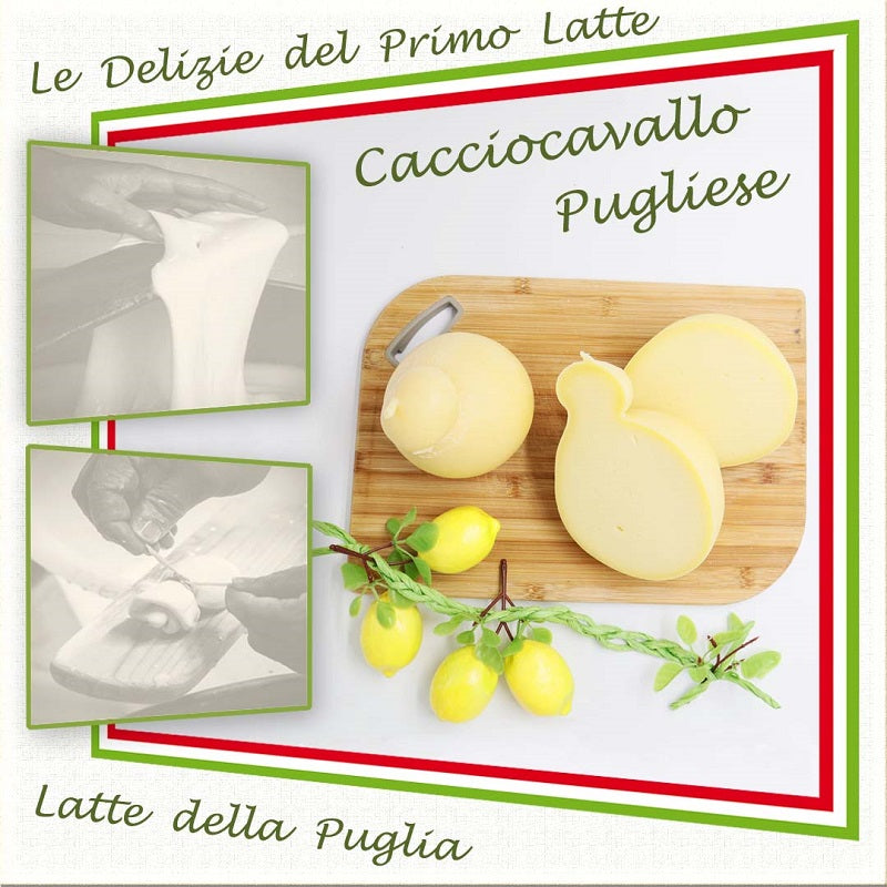 Il Formaggio Caciocavallo Pugliese Prodotto tipico è una Delizia della Puglia è un Formaggio Dop da circa 2 kg - 0958100129 una Selezione del Gusti da Bisceglie e Andria
