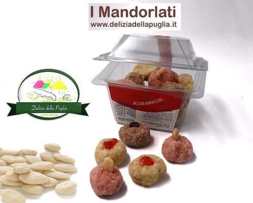 I Mandorlati di pasta reale sono Marzapane di pasta reale di mandorle della Terra di Puglia vere Delizie della Puglia perfetti come idea regalo