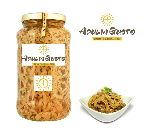Melanzane a filetti alla Pugliese in olio di semi - 0958100208 