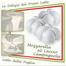 Carica l&#39;immagine nel visualizzatore di Gallery, La Mozzarella al Laccio Campagnola al Fior di Latte Pugliese, prodotto caseario è una vera Delizia della Puglia

