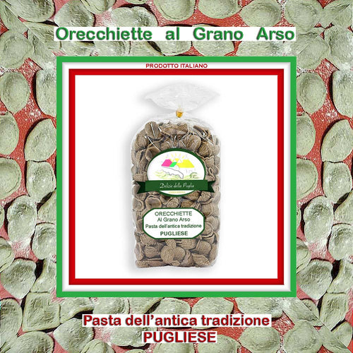 Orecchiette al grano arso dalle antiche origini dei Prodotti Tipici Pugliesi delle Vere Delizie della Puglia Bisceglie