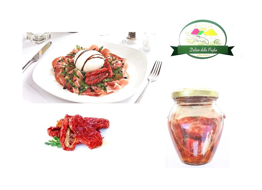 Pomodori secchi in olio di semi da ml 314 - 0958100201 le Delizie della Puglia - Lillo