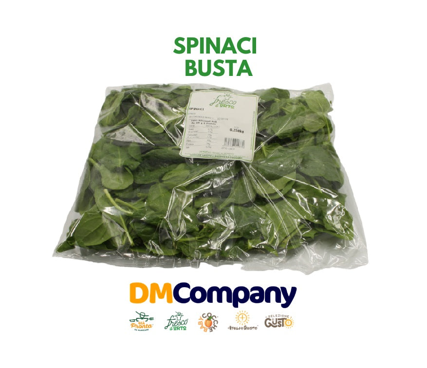 Gli Spinaci in Busta pronti e lavati da Ortofrutta Già pronta, Fresco D'Orto una Delizia della Puglia, Prodotti tipici della Puglia direttamente a casa tua - 0958100883