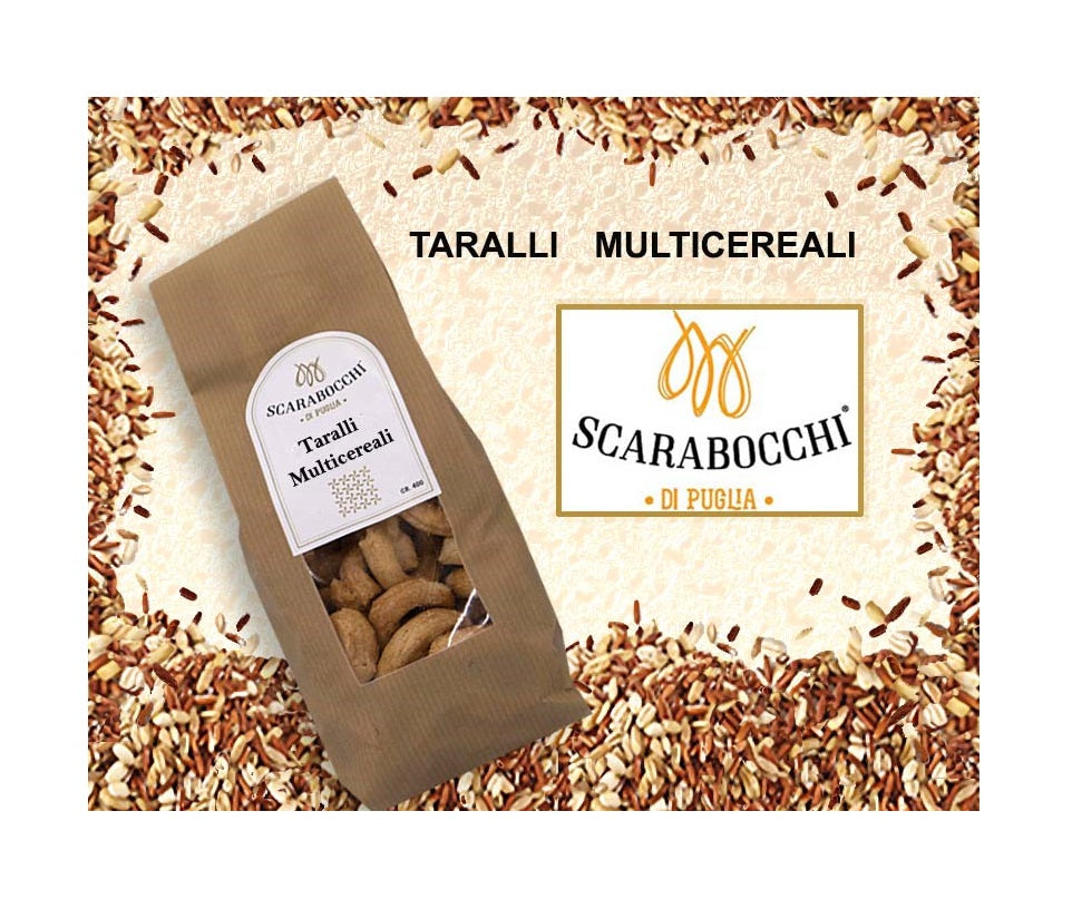 I Taralli ai Multi cereali da Scarabocchi di Puglia da Bisceglie una Delizia della Puglia direttamente a casa tua