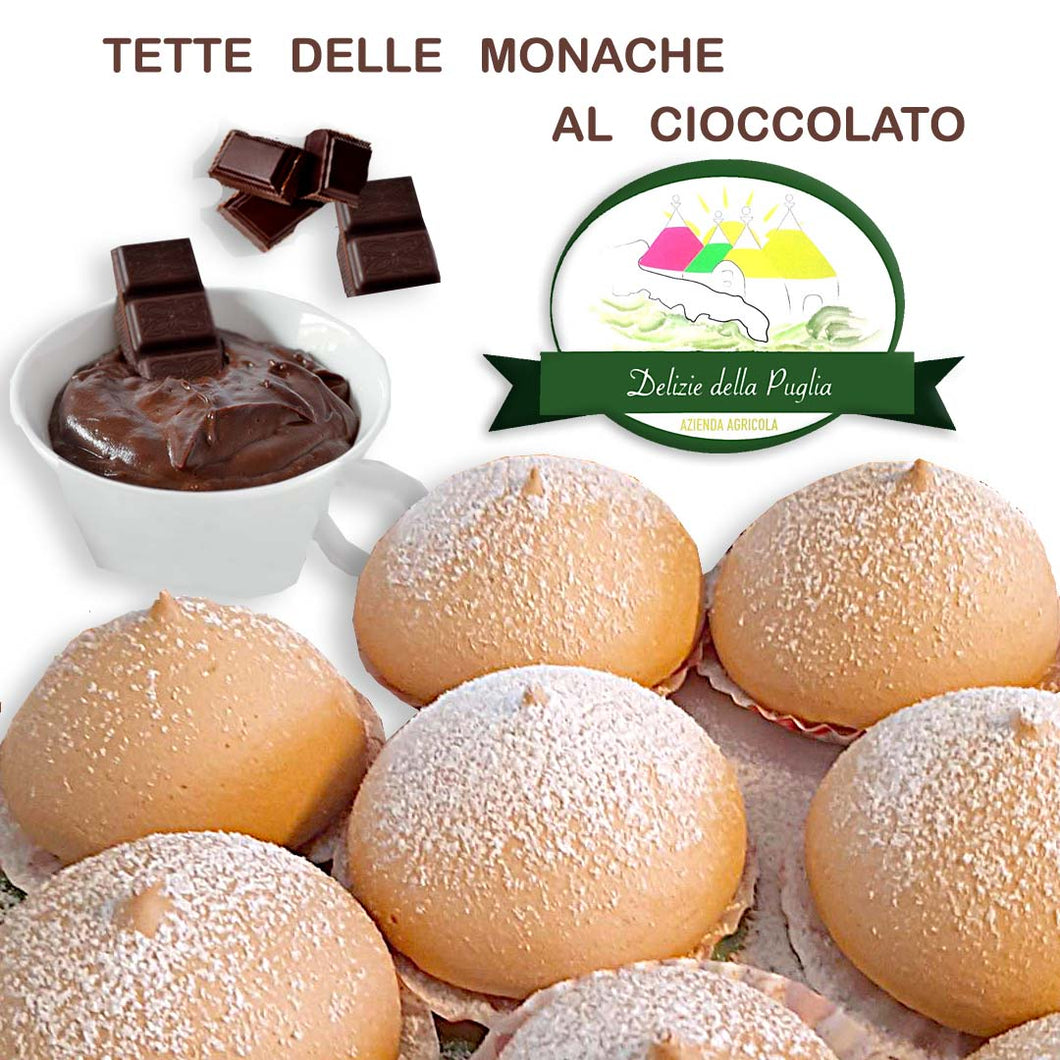 Le Tette delle Monache al Cioccolato dette Sospiri della Puglia da 8 Pz. a Bisceglie da Delizie della Puglia