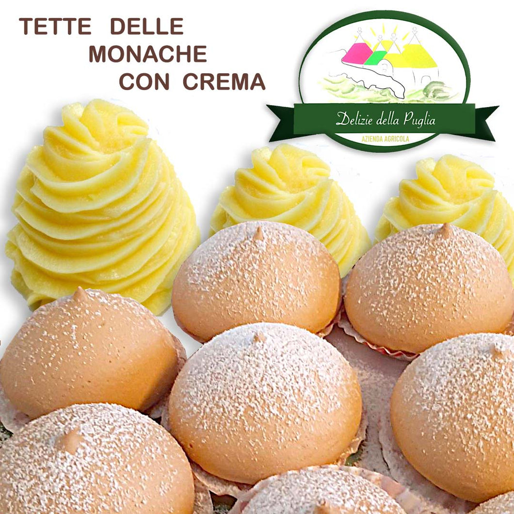 Le Tette delle Monache alla Crema dette Sospiri della Puglia da 8 Pz. a Bisceglie vere Delizie della Puglia - 09581000200