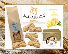 Carica l&#39;immagine nel visualizzatore di Gallery, Tronchetti al Limone sono Scarabocchi di Puglia Lavorati con maestria sono Delizie della Puglia – sweets snacks superfoods da S&amp;C FOOD Srl
