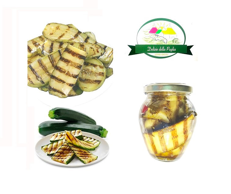 Zucchine Grigliate in olio di semi da ml 314 - vere Delizie della Puglia da Lillo e Apuliagusto